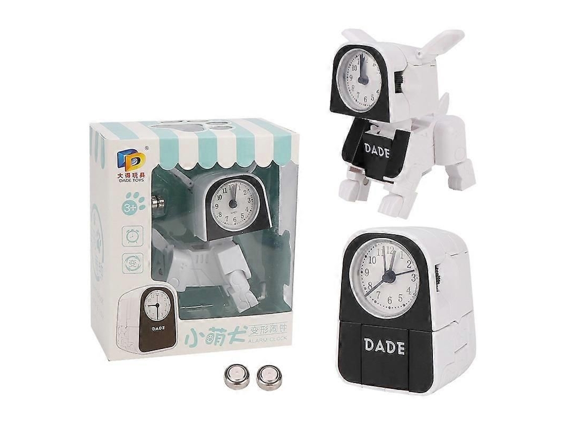 Mini reloj despertador robot de mano para niños con transformación GOKOCO