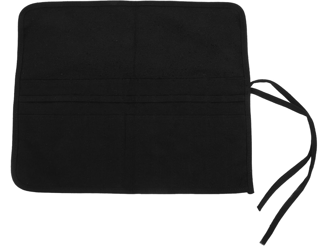 Estuche Enrollable De Lona Espacioso De Doble Capacidad Para Guardar Pinceles Y Lápices.