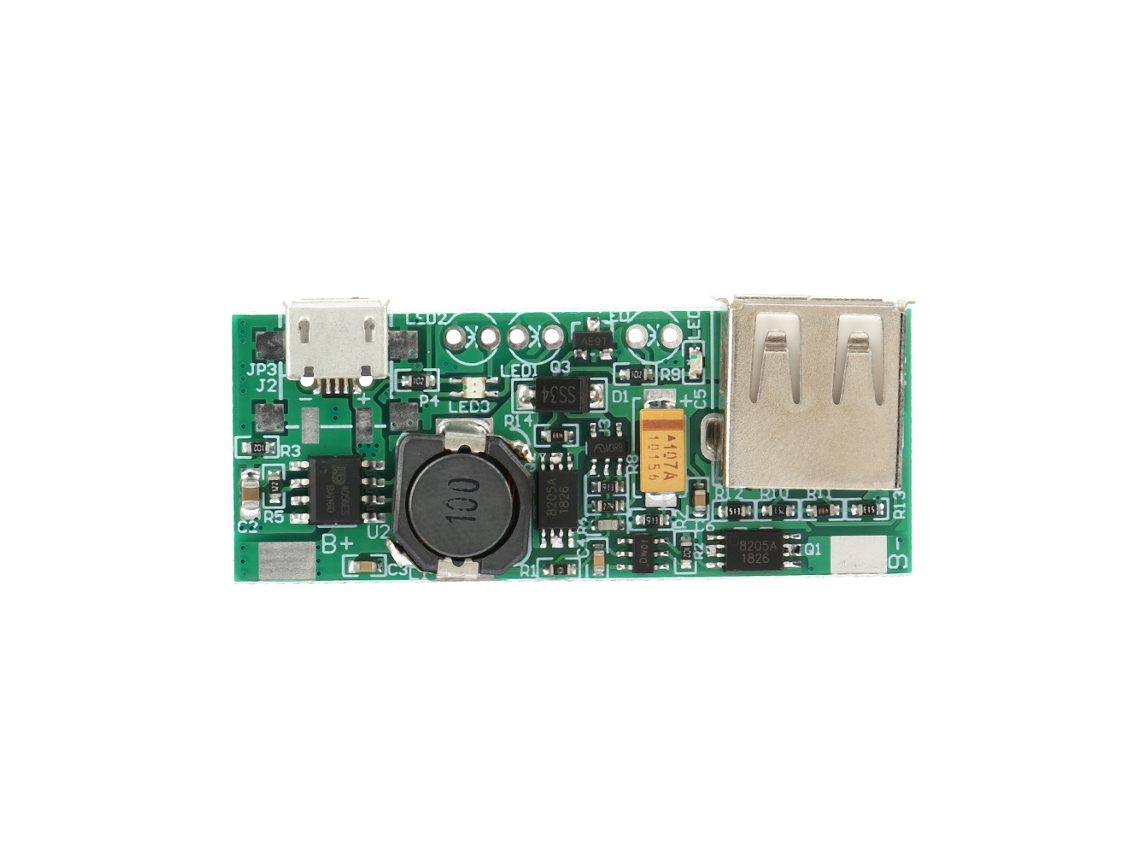 Módulo Convertidor Boost De Voltaje De 3.7v A 5v 1a Para Carga Usb Fuente De Alimentación Batería Li-ion