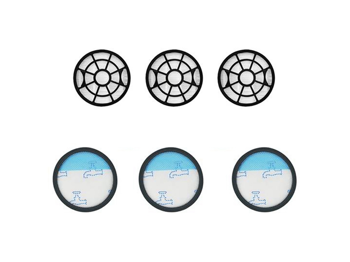 3 juegos de piezas de filtro HEPA para Rowenta Swift Power Cyclonic RO2932EA RO2933EA RO2957EA RO2981EA RO2910EA RO2913EA ZR904301 CHRUI