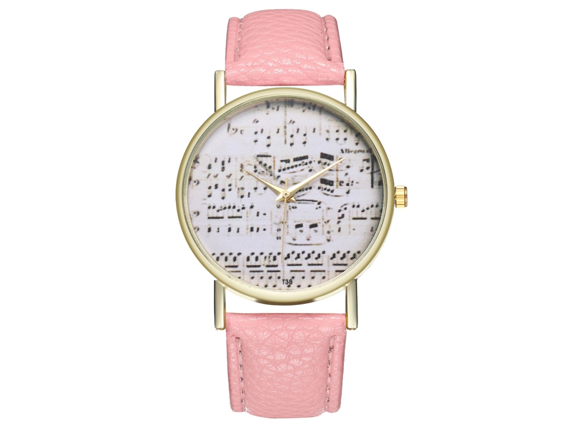 Reloj De Pulsera Analógico Para Hombre Y Mujer, Cuarzo, Correa De Poliuretano, Rosa, Modelo De Negocios.