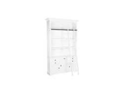 Estanteria Mdf Escalera Blanco 137x38x234cm