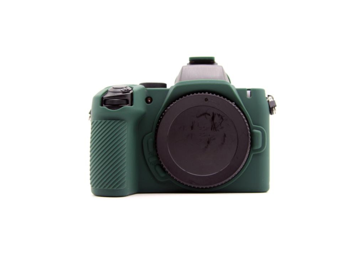 Capa Protetora De Silicone Com Superfície Lisa Para Câmera Nikon Z50ii Verde Escuro