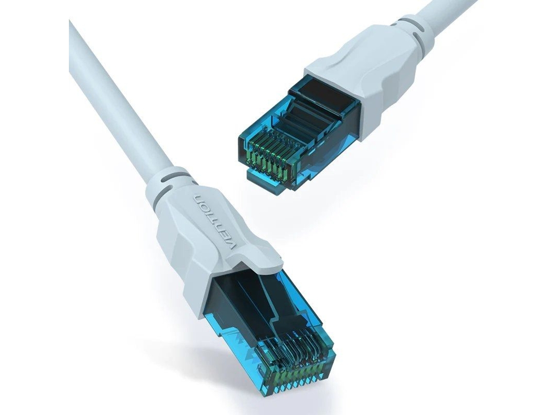 Cable de Red Rj45 Utp VENTION Vap-A10-S200 Cat.5E/ 2M/ Azul Y Negro