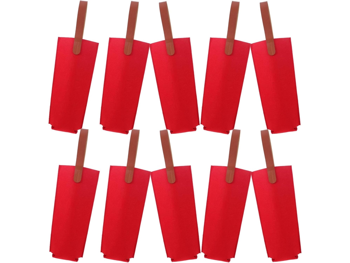 Besportble Bolsas De Fieltro Rojo Para Vino Garneck Y Vino Reutilizable Ofrece Una Durabilidad Impresionant...