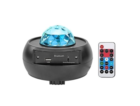 Proyector de luz estrella LED BT Reproductor de música Galaxy Starry Night Ocean Wave Lámpara SLD