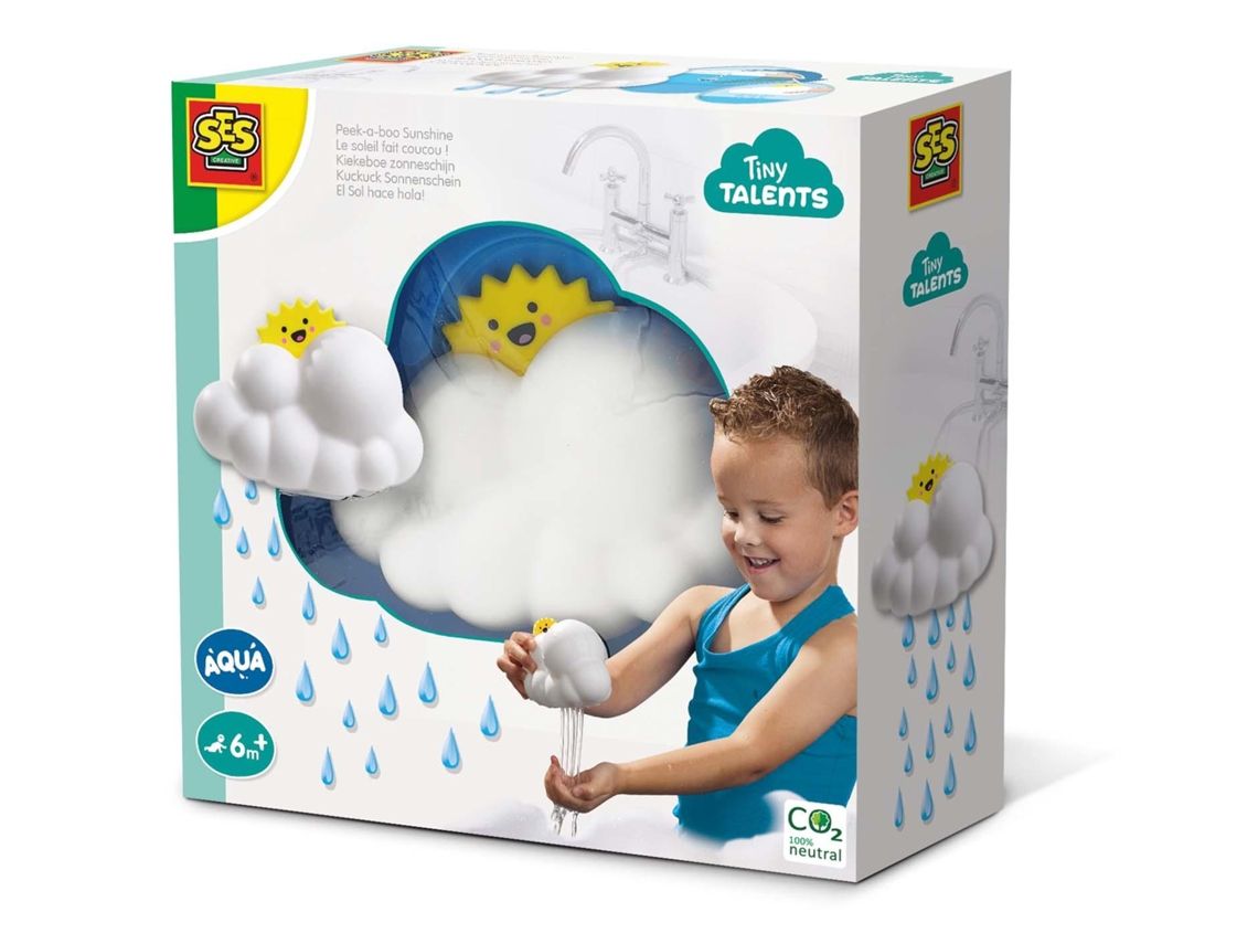 Ses Creative Tiny Talents 13095 Juguete de Baño Splash Juguete de Baño Blanco Amarillo