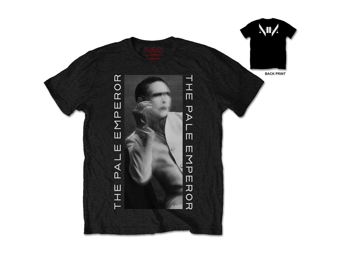 Camiseta ROCK OFF Marilyn Manson - The Pale Emperor (Back Print) Negro (Talla: XXL)