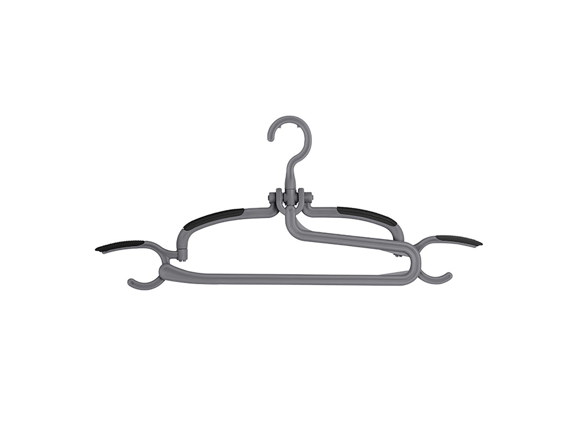 Percha para pantalones giratoria de plástico, multifuncional, antideslizante y sin costuras