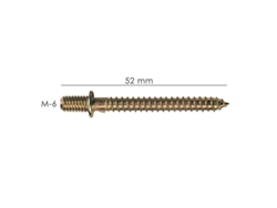 Esparrago para soporte madera 35-28 ø mm.  (caja 25 unidades)