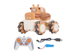 Coche De Control Remoto Girafa Cartoon Recargable Stunt Rc Para Niños Y Niñas