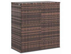 Caja de cojín de jardín 100x49x103,5 cm Pata de mimbre Marrón MAISON EXCLUSIVE