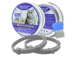 Colar Antiparasita Inovarea Para Gatos (4 Unidades), Proteção Eficaz Contra Pulgas E Garrapatas Por Até 8 Meses.