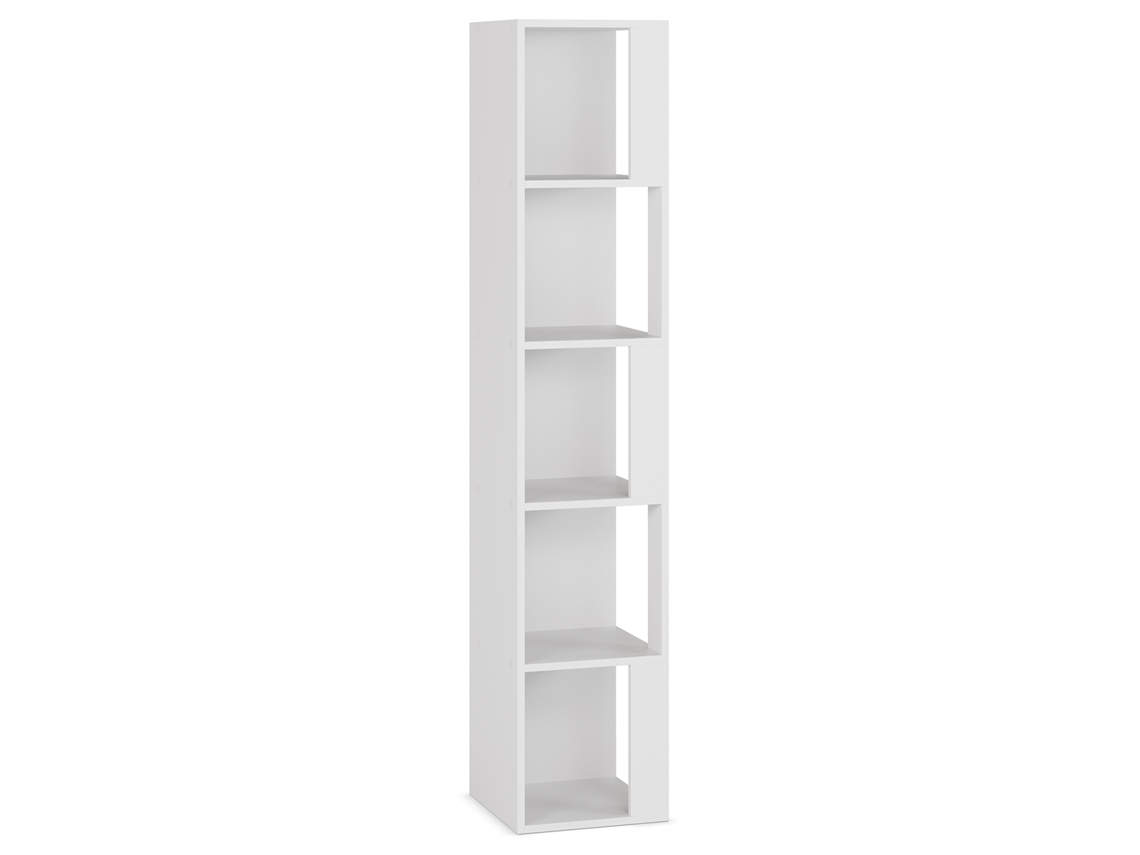 Estantería de rincón Fiyi 5 huecos color Blanco