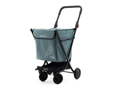 Carro de La Compra Jumbo Ruedas Giratórias Jasp GARMOL Verde