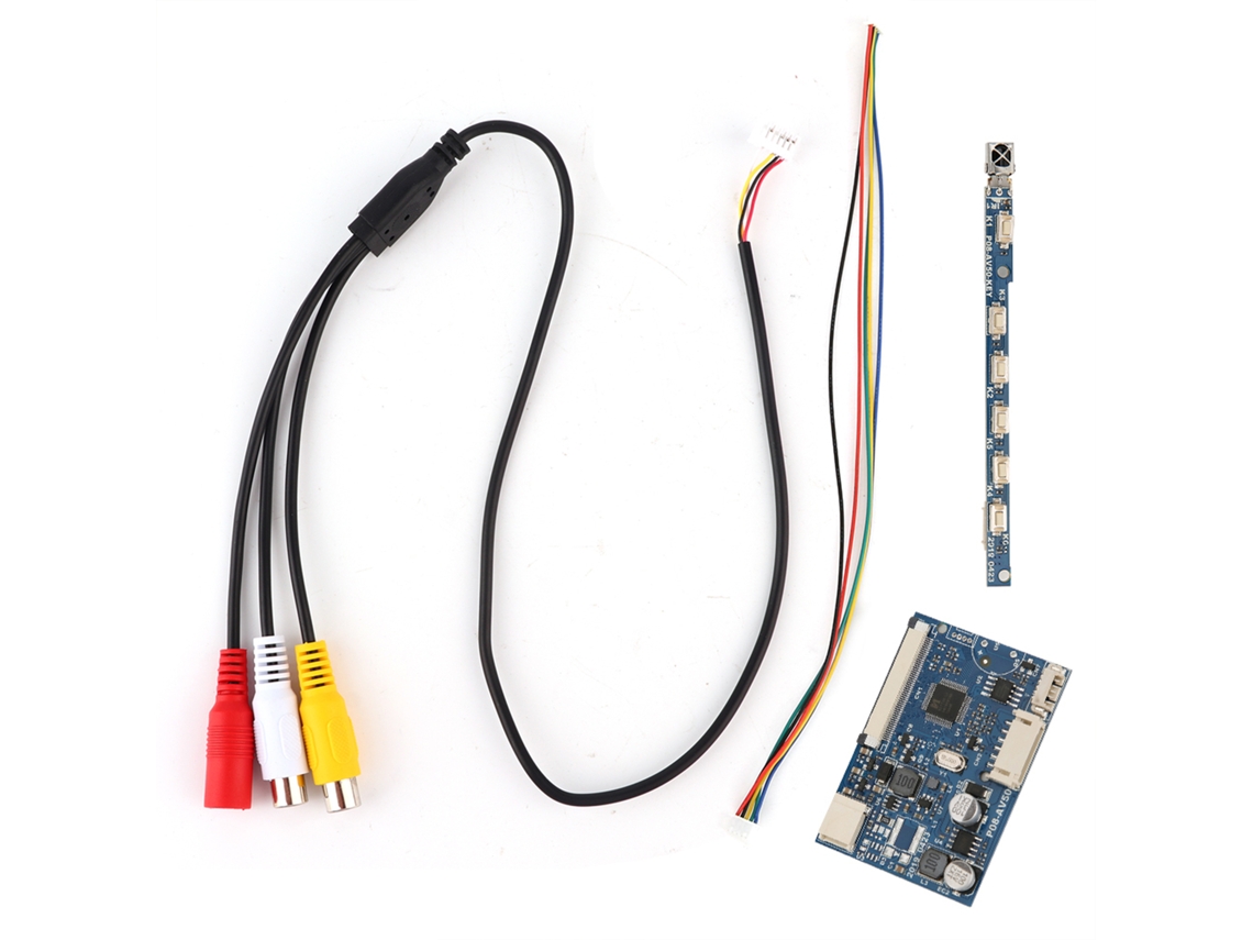 Módulo De Placa Controladora Av De 50 Pines Y 2 Canales Para Pantallas Lcd De 7/9/10,1 Pulgadas, Ajuste De Brillo, Duplicación De Pantalla.