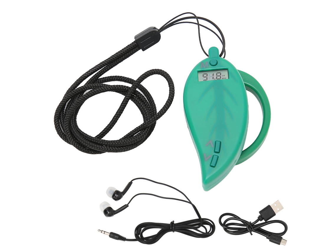 Rádio Portátil Mini Fm LAXISCREED com Tela Digital