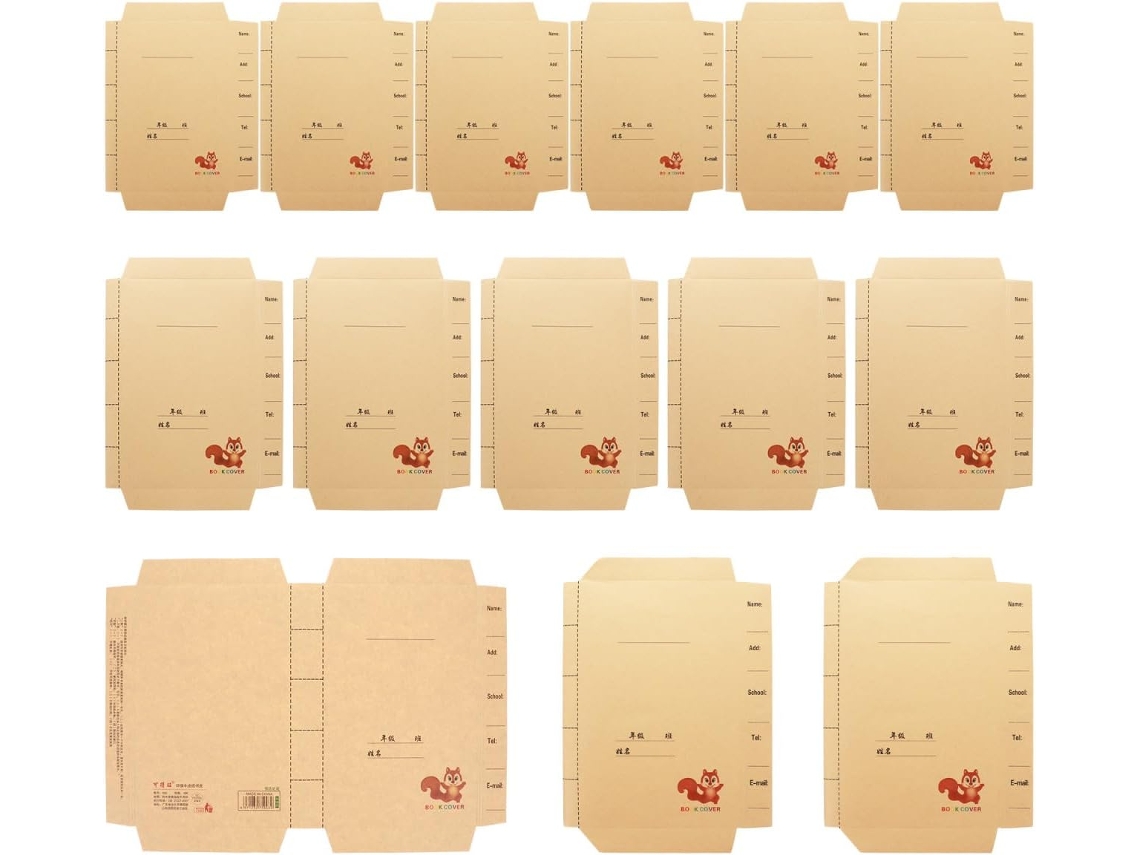 Juego De 30 Fundas Para Libros De Papel Kraft, Tamaños Pequeño/mediano/grande, Protección Ajustable.