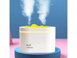 Humidificador Ultrasónico De 800 Ml Con Luz Nocturna, Color Blanco - Control Inteligente Silencioso