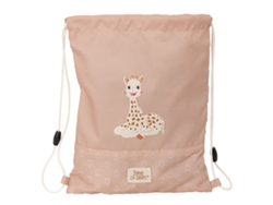 Bolsa Mochila con Cuerdas SOPHIE LA GIRAFE Beige 26 x 34 x 1 cm