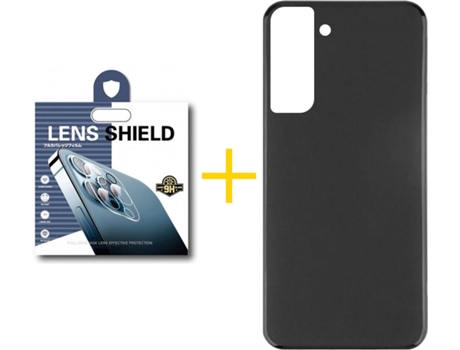 Carcasa + 1 Protector de Cámara para Samsung Galaxy S21 5G SKYHE Negro