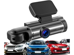 Cámara De Coche Para Interior Y Grabadora De Parabrisas Con Cable Metálico Doble