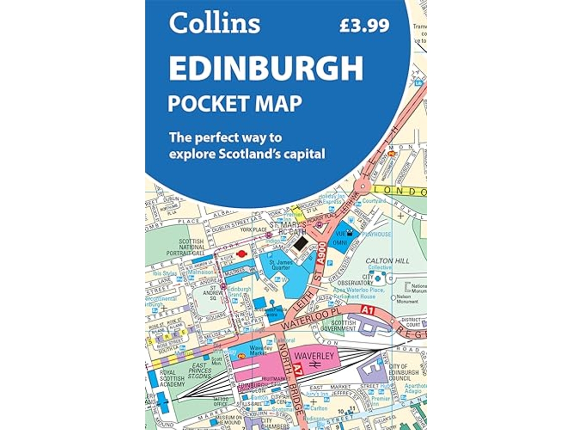 Libro Edinburgh Pocket Map de Collins (Inglés)