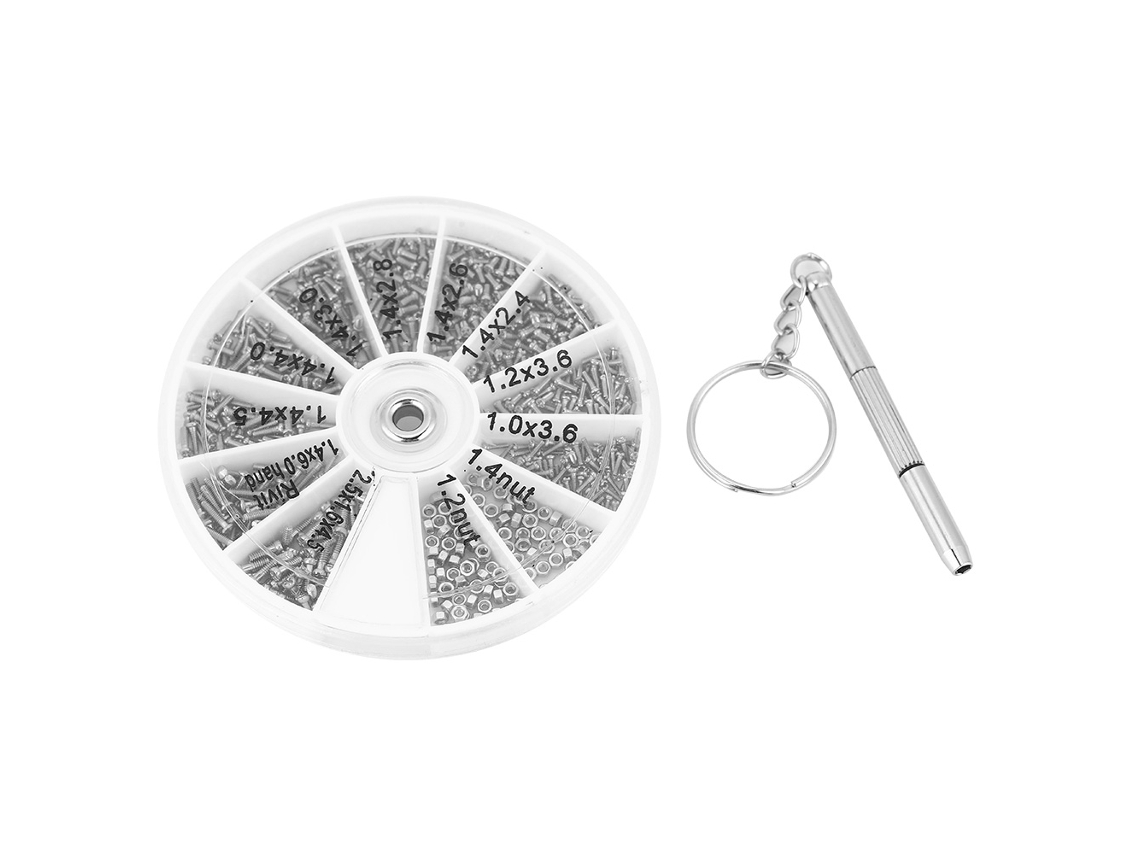 Kit De 600 Tornillos Para Reparación De Monturas De Gafas De Sol, Tornillos Pequeños Para Relojes