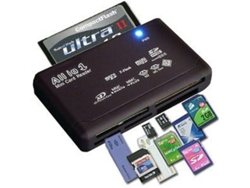 Lector De Tarjetas De Memoria Usb 2.0 Todo En Uno Para Sd, Micro Sd, Cf, Ms, Mmc, Xd, M2 Y Compactflash.
