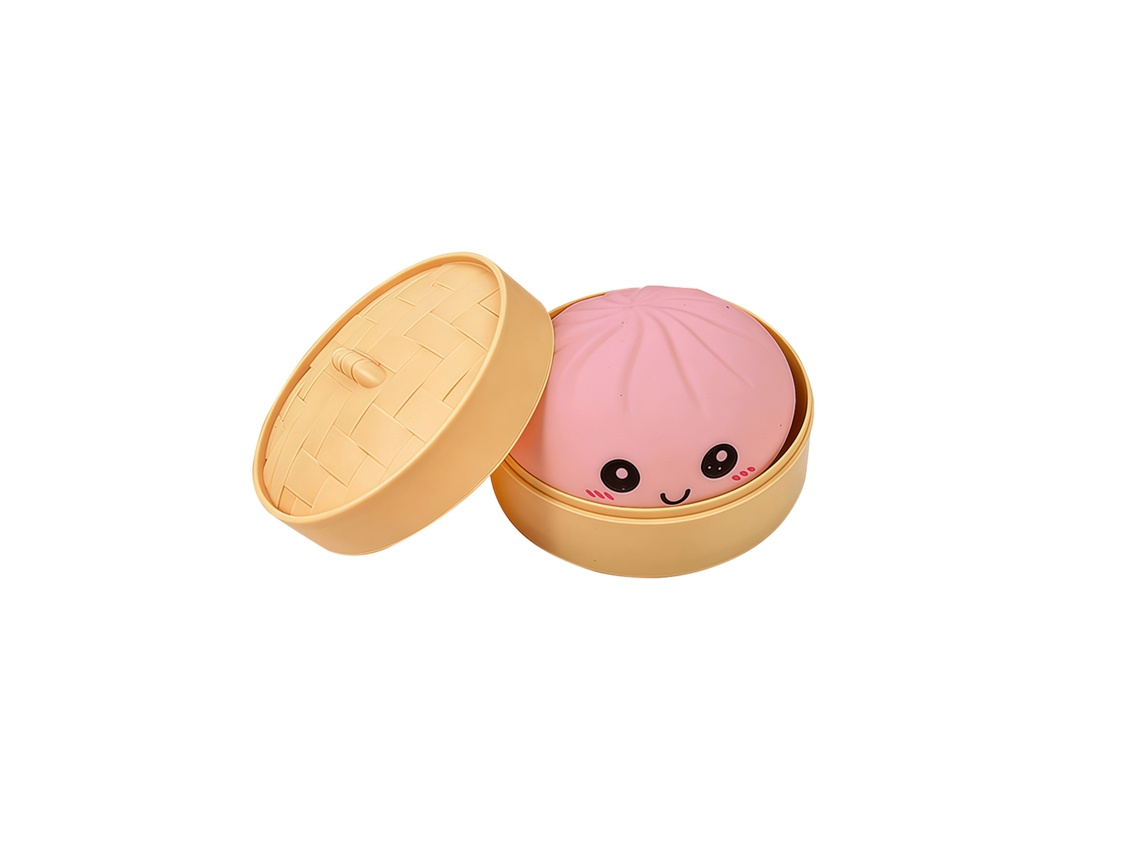 Juguete para apretar con forma de conejito rosa