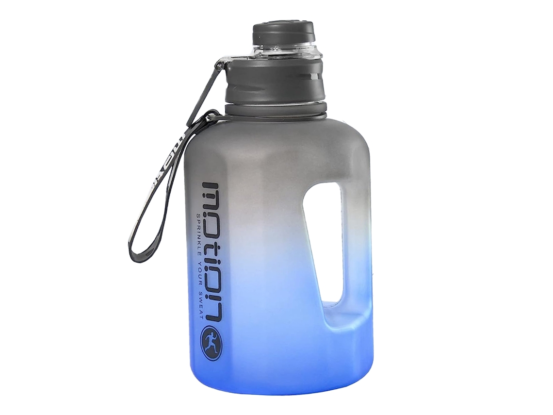 Botella de agua deportiva de 2,2 L, grande, con asa, ideal para actividades al aire libre y fitness, sostenible NEVEANCE