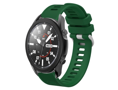 Correa de reloj inteligente para Samsung Galaxy Watch5 Pro 45 mm 20 mm Correa de reloj de silicona de color sólido de sarga (verde)
