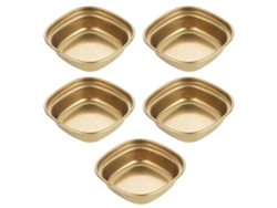 Juego de 5 platos laterales de acero inoxidable, 8,2 cm MEOIRUERY