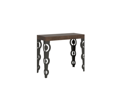 Consolas Karamay Premium Extensible hasta 300 cm ITAMOBY (90 x 40 x 77 cm - Paneles de Melamina - Nogal)