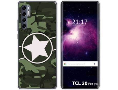 Carcasa TCL 20 Pro 5G TUMUNDOSMARTPHONE Camuflaje 01 Multicolor