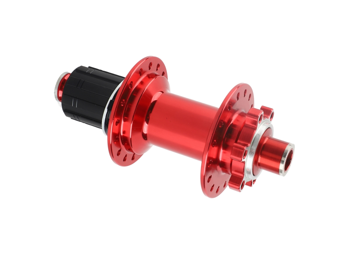 Buje trasero para bicicleta de montaña con 32 orificios, 4 rodamientos, 12x148 mm, rojo.