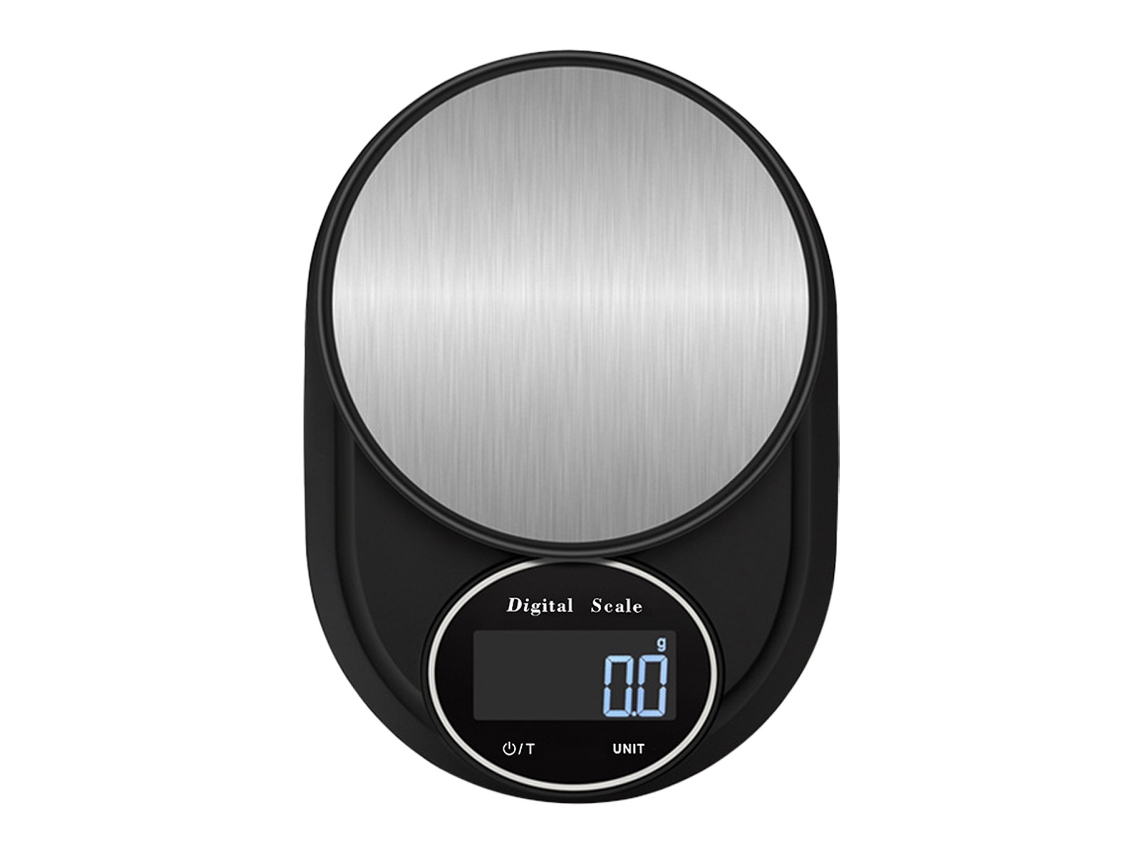 TRUYUETY Balança De Cozinha 5000g/0.1g Inox Com Luz Fundo