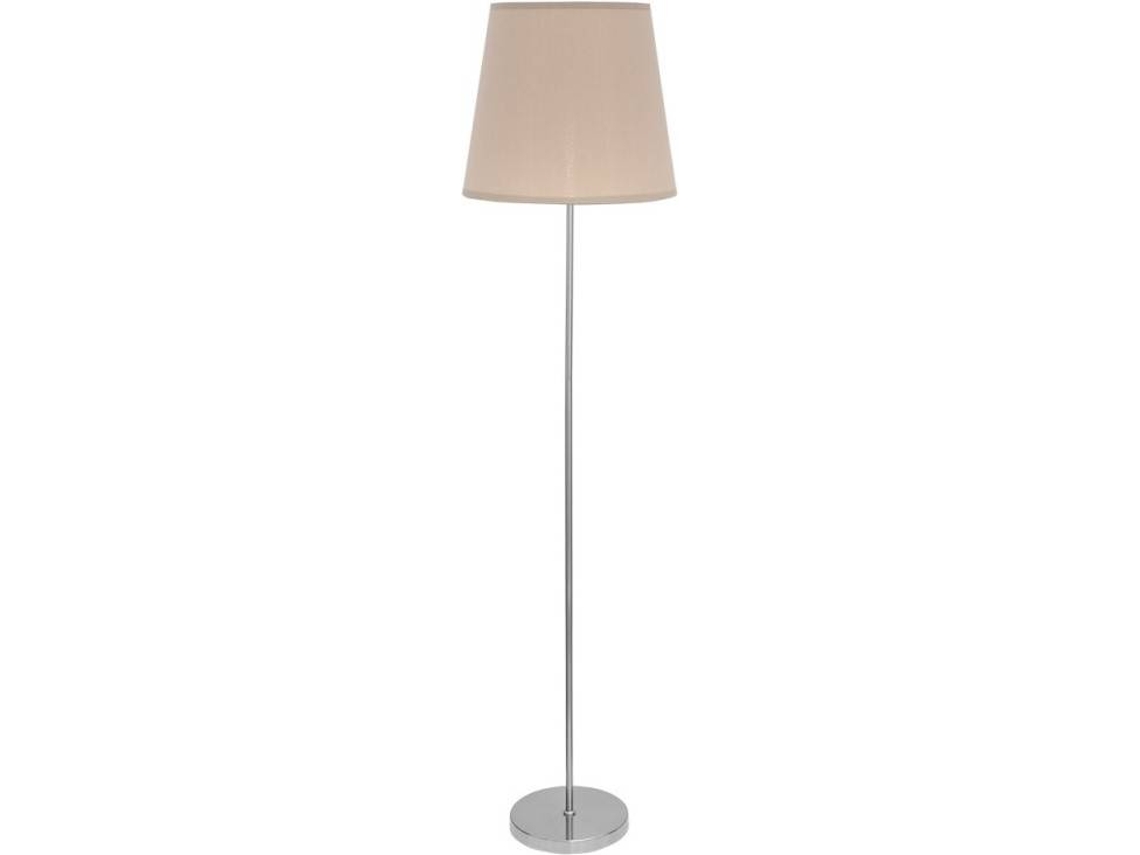 Lámpara de Pie FABRILAMP Maldivas (Gris - Metal, Tejido - 175x40 cm)