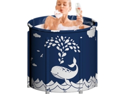 Bañera Portátil | Bañera Plegable Para Adultos, Barra De Ducha Para Relajarse, Bañera