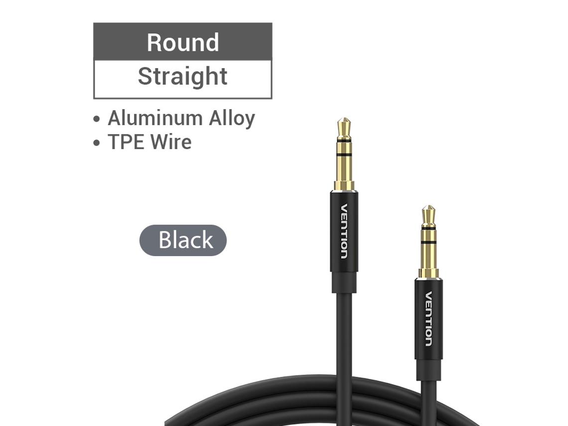 Cable auxiliar de 3,5 mm macho a macho, para coche, auriculares, iPhone, MP4, portátil, nuevo Baxb