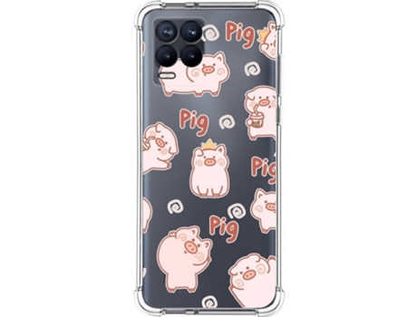 Carcasa Realme 8 4G / 8 Pro TUMUNDOSMARTPHONE Cerdos Multicolor
