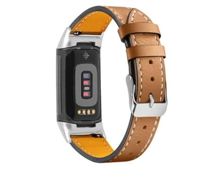 Correa INF Wbf-hsfc5-103d para Fitbit by Google Charge 5 Pulsera (Cuero Verdadero - Marrn)