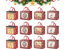 Bolsas navideñas Slowmoose TNT, 12 unidades, para regalos, dulces y recuerdos de fiesta.