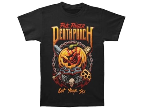 Camiseta ROCKINSTONE de Halloween Five Finger Death Punch GY6 (XL)