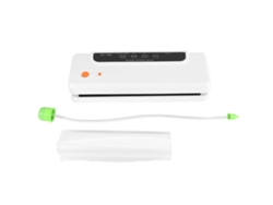 Sellador al vacío multifuncional, sistema automático de sellado al vacío para mantener los alimentos frescos, blanco, con enchufe UE.