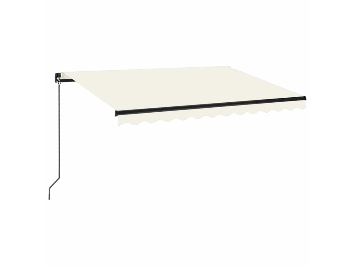 Maison Exclusive - Toldo Retráctil Manual Crema 350x250 Cm