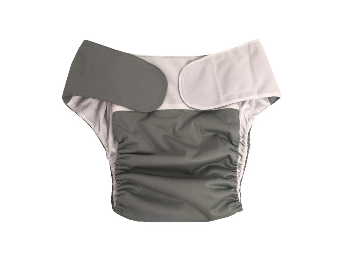 Fraldas Tipo Calça À Prova De Vazamento: Calça Impermeável Cinza (com Cintura Ajustável, De 1,8 A 4 Pés).