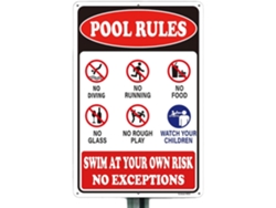 Letrero Con Las Normas De La Piscina - Letrero Decorativo De Seguridad, Accesorios Para Piscinas Para Terraza, Piscina,