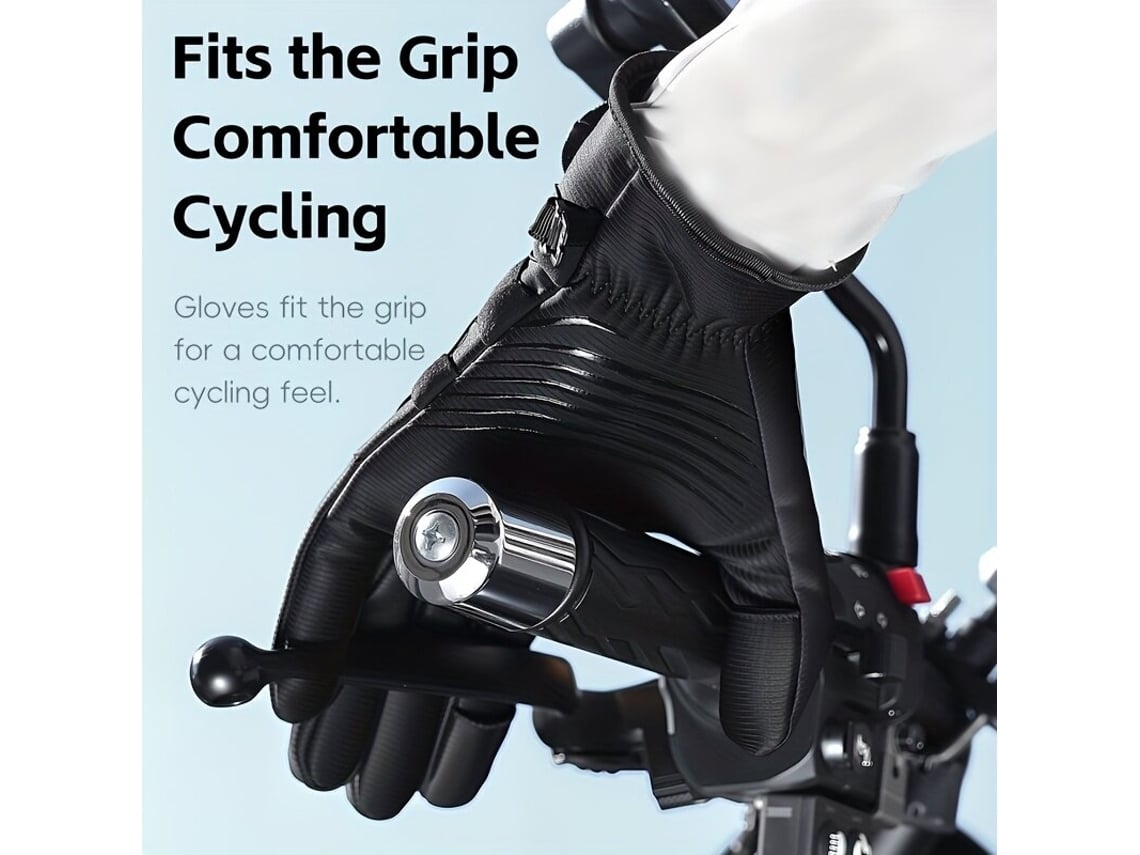 Cinza 2xl West Biking Luvas Ciclismo Fecho Automático Vento Forro Lã Quente Impermeáveis Flip-on Tela Sensível Toque Antiderrapantes