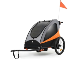 Remolque para Bicicleta/Silla de Paseo KINDERKRAFT Nava (3 en1 - Naranja)